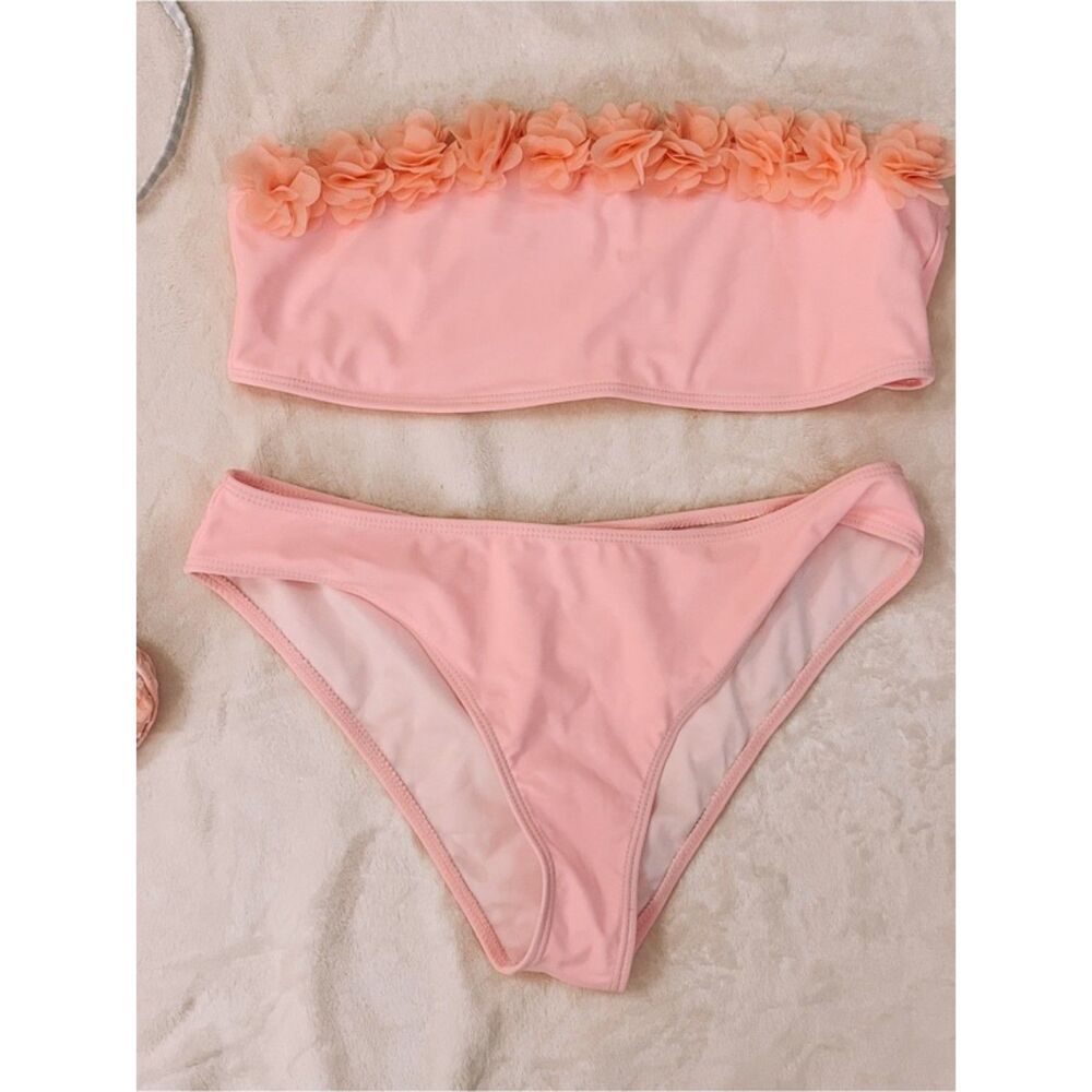 floral bikini set size large NWOT